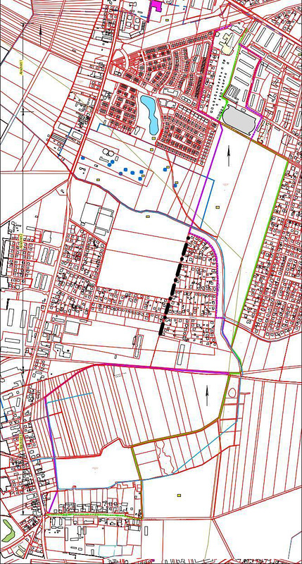 Wegeplanung von Ruhlsdorf Mitte bis Teltow Nähe S-Bahnhof bzw. Neue Wohnstadt und Umgebung (Fuß- und Radweg)