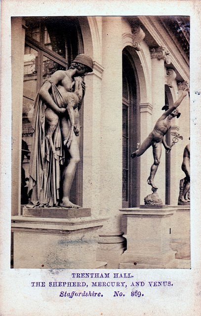 The Orangery, Trentham Hall, Staffordshire (Demolished) from a nineteenth century carte de visite