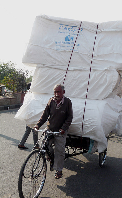 Jaipur- Bapu Bazar- Pedalling a Massive Load