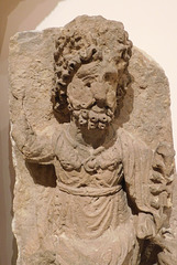 Detail of a Cult Statue Qos-Dushara in the Metropolitan Museum of Art, June 2019