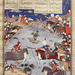 Detail of The Combat of Giv & Kamus from the Houghton Shahnama in the Virginia Museum of Fine Arts, June 2018