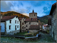 Atardecer de otoño en el Pirineo