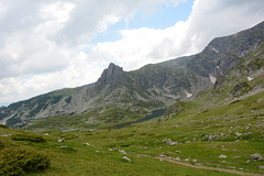 Bulgaria, Approaching the Twin Lake (2243m) from the Kidney Lake (2282m)