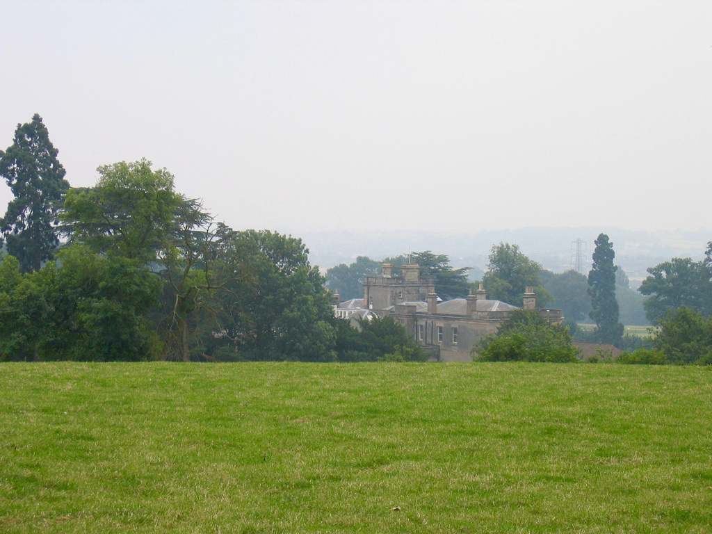 The top of Dunstall Hall seen from near Sprinks Barn Farm