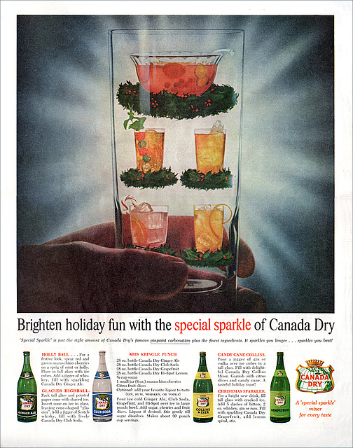 Canada Dry Mixer Ad, c1953