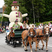 Snowman made of flowers