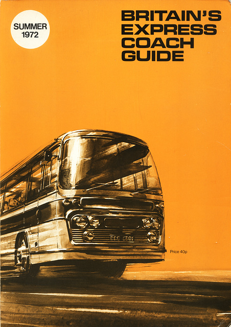 Britain's Express Coach Guide Summer 1972 cover