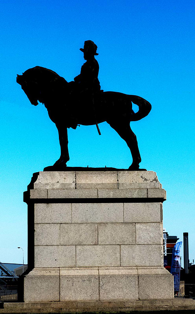 Statue of Edward VII, Liverpool waterfront.