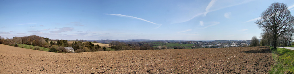 Königsheide, Panoramablick vom Kreisel über Breckerfeld